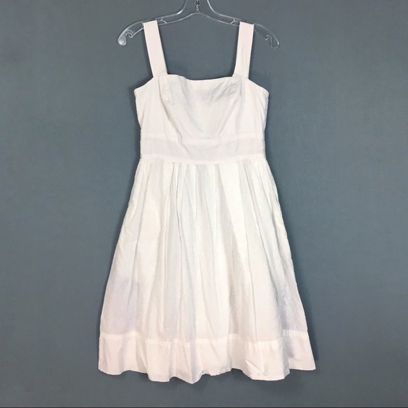 New York & Company Dresses & Skirts - New York & Company White Cotton Fit Flare Dress 4